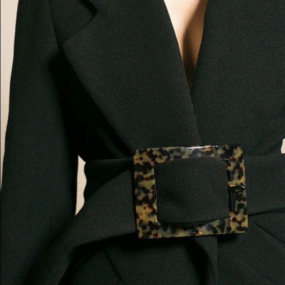 Paris Georgia The Classic Coat black wool trench coat - Picture 10 of 13